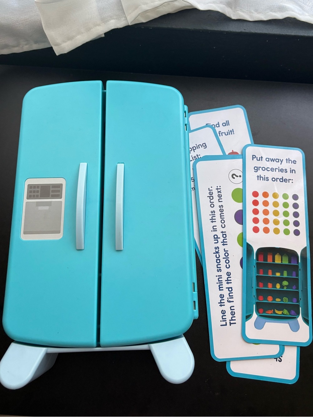 Learning resources refrigerator toy sorting snacks mini fridge